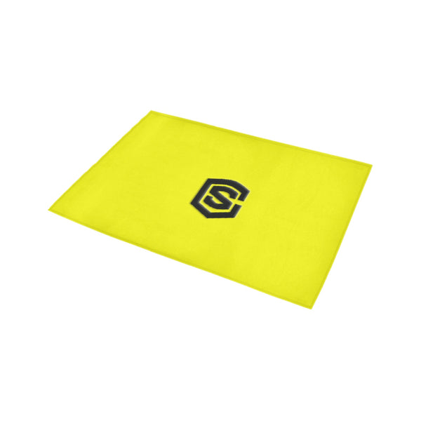 Yellow Doormat 24" x 16" (Sponge Material) with Black Logo Doormat 24" x 16" (Sponge Material)