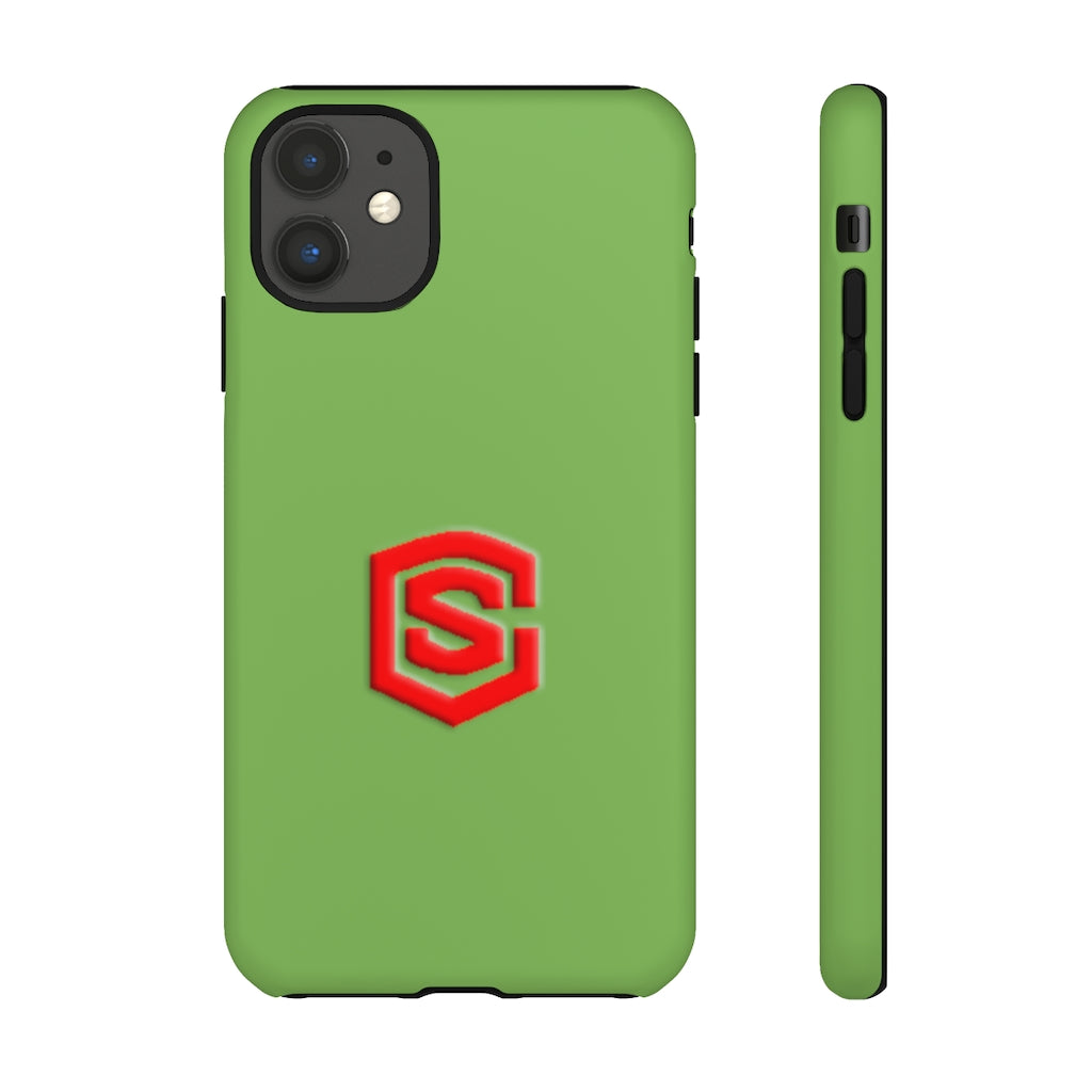 Green Tough Cases Red Logo