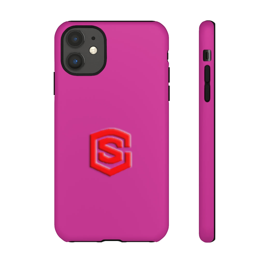 Pink Tough Cases Red Logo
