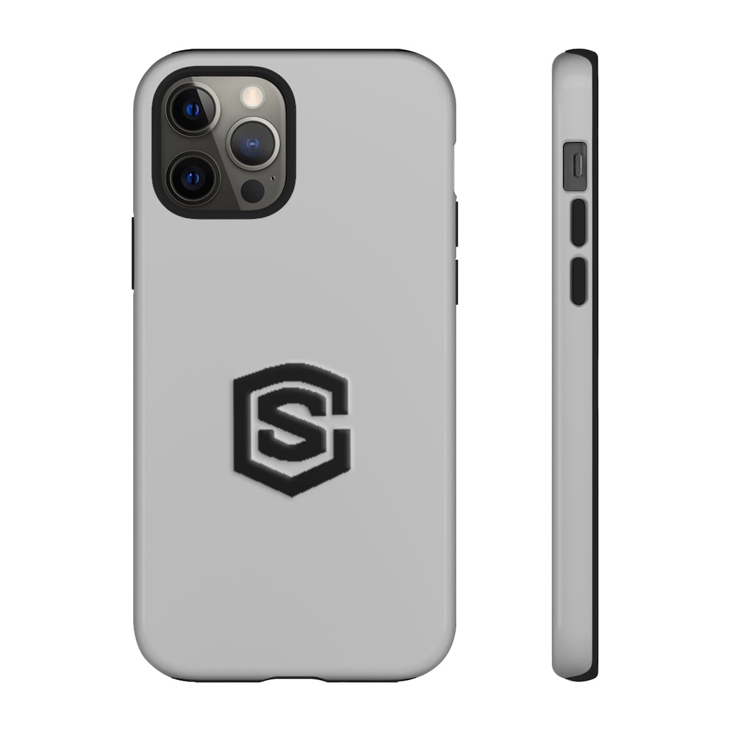 Silver Tough Cases Black Logo