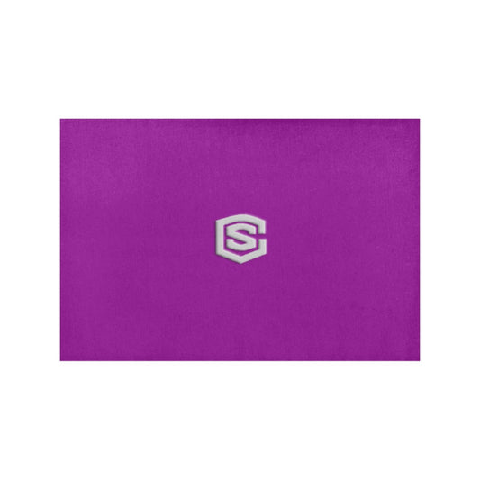 Purple Placemats 12" x 18" With Silver Logo Placemats 12" x 18" (Set of 2)