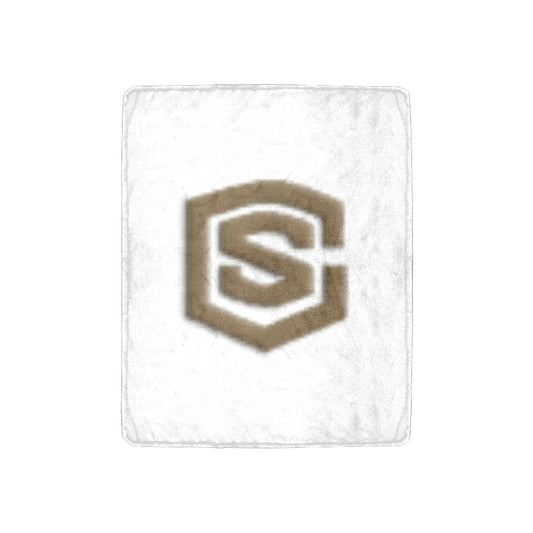 White Ultra-Soft Micro Fleece Blanket Brown Logo Ultra-Soft Micro Fleece Blanket 30"x40"