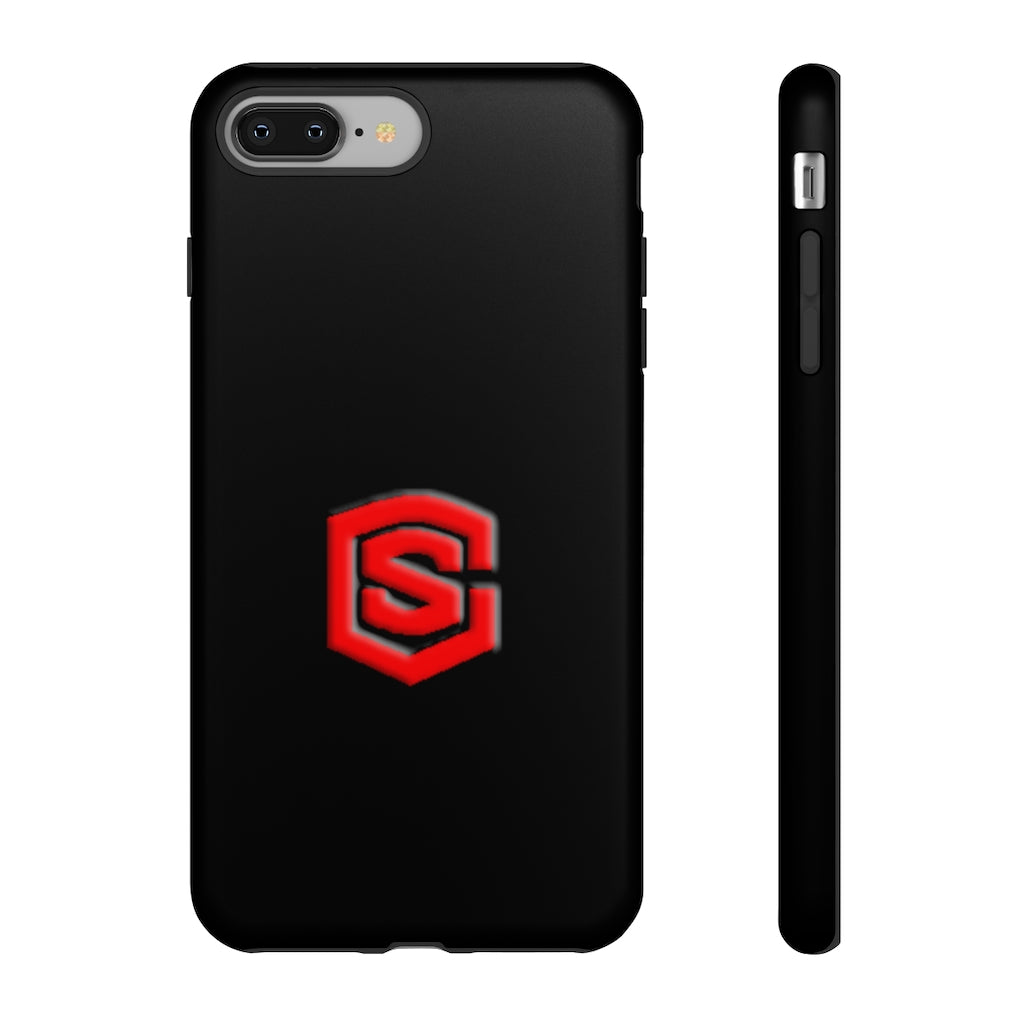 Black Tough Cases Red Logo