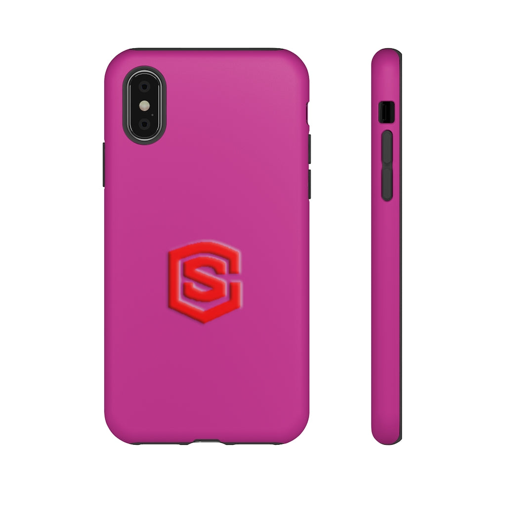 Pink Tough Cases Red Logo