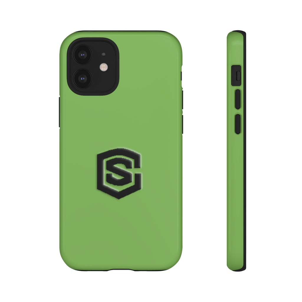 Green Tough Cases Black Logo