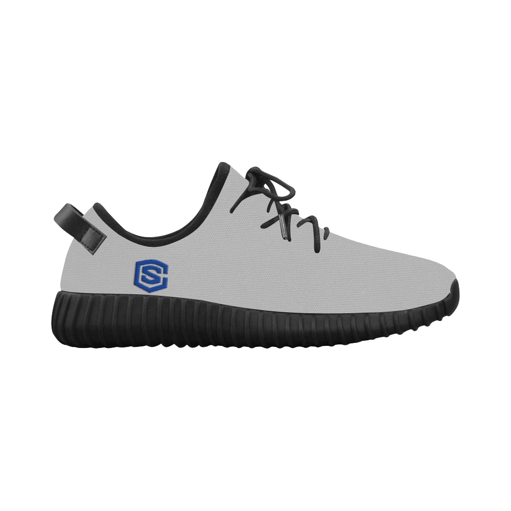 blue logo Grus Men's Breathable Woven Running Shoes (Model 022)