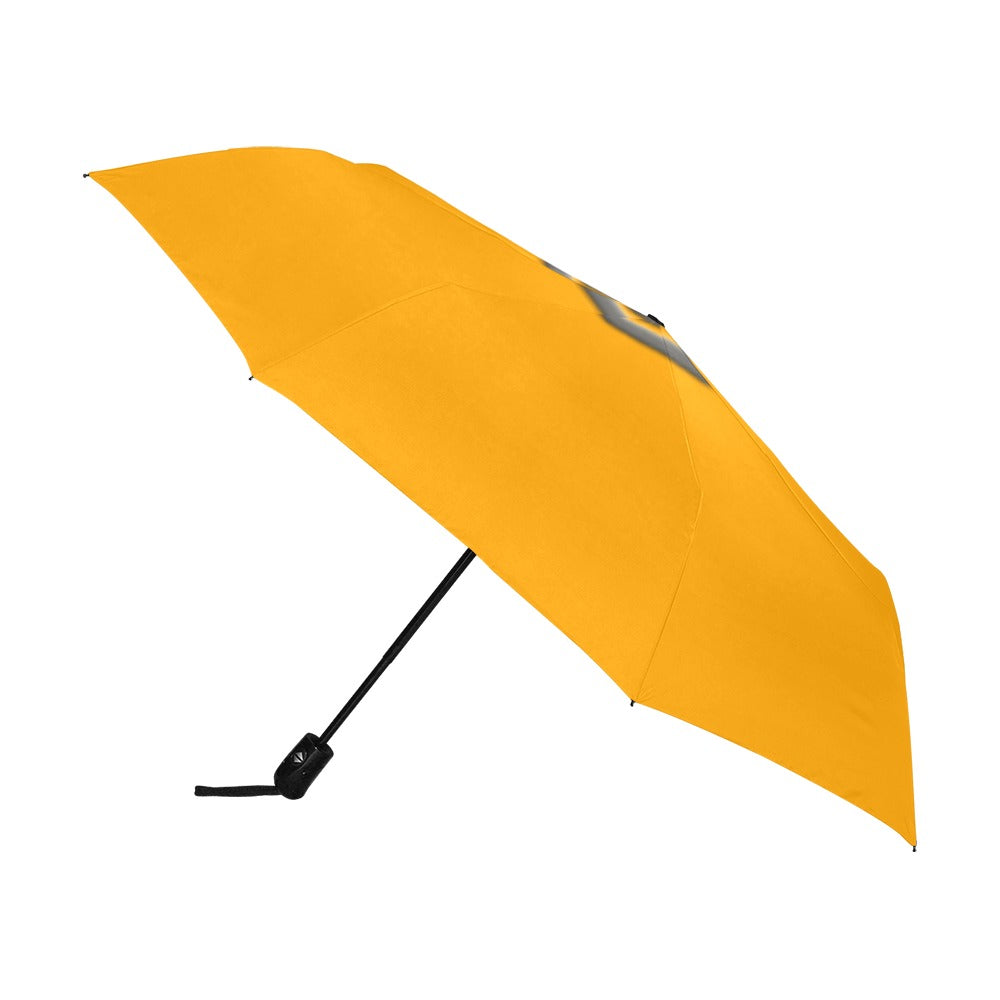 Orange Anti-UV Automatic Umbrella With Grey Logo Anti-UV Automatic Umbrella(Outside Printing)(Model U09)