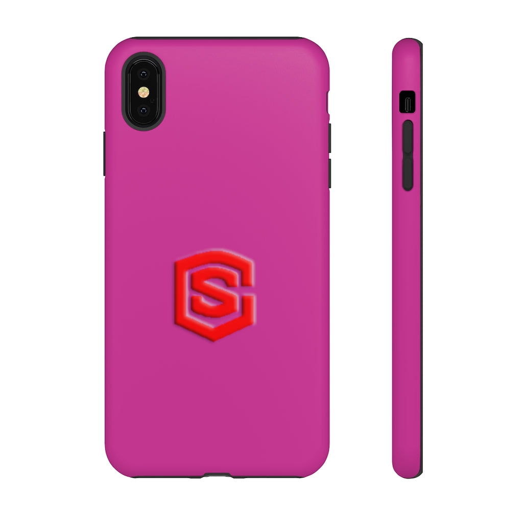 Pink Tough Cases Red Logo