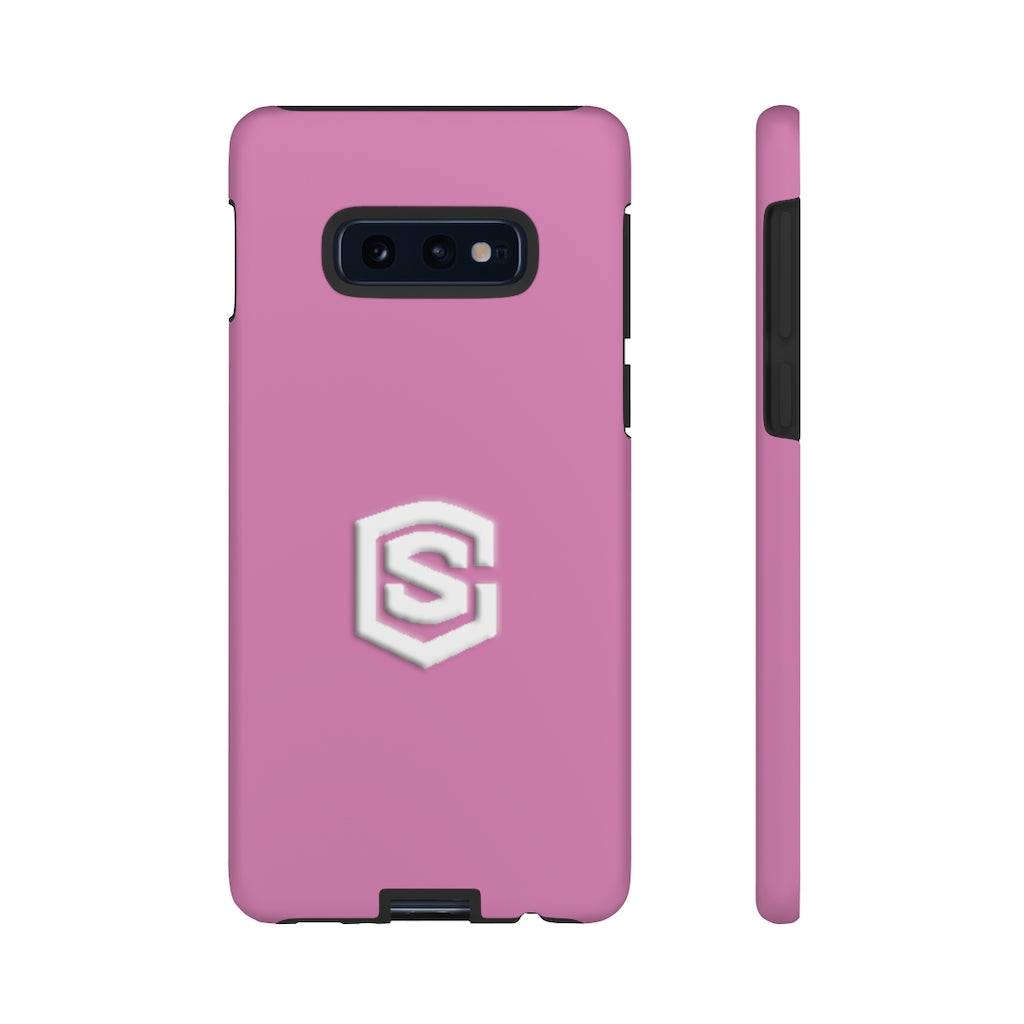 Pink Tough Cases White Logo