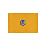 Orange Doormat 24" x 16" (Sponge Material) with Blue Logo Doormat 24" x 16" (Sponge Material)