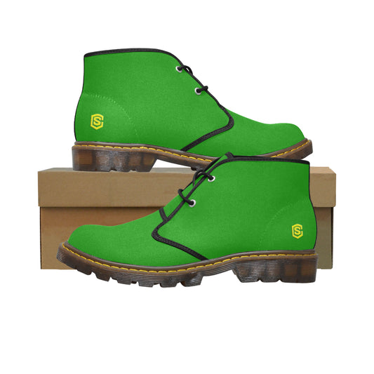 yellow Men's Canvas Chukka Boots (Model 2402-1)