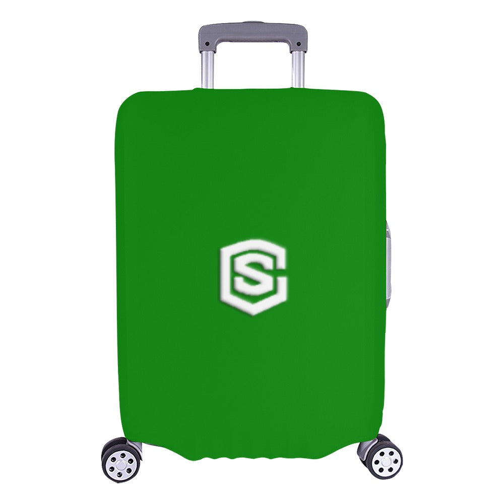 GREEN LUGGAGE COVER WITH WHITE LOGO Luggage Cover (Large Size) (26"-28")