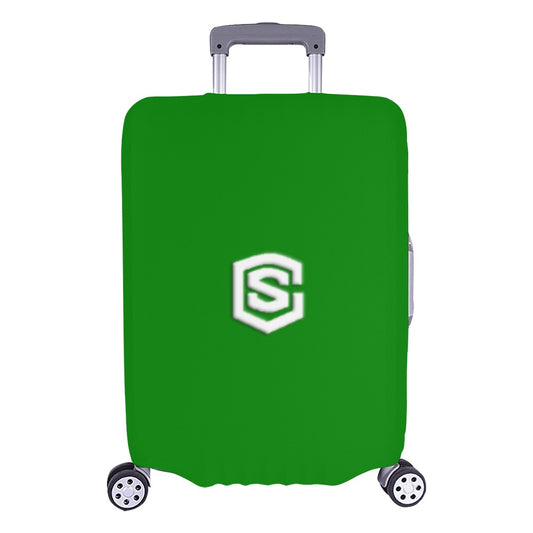 GREEN LUGGAGE COVER WITH WHITE LOGO Luggage Cover (Large Size) (26"-28")