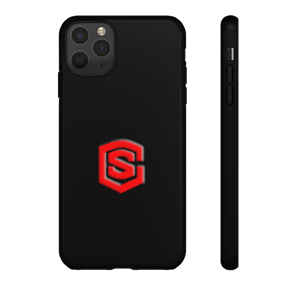 Black Tough Cases Red Logo