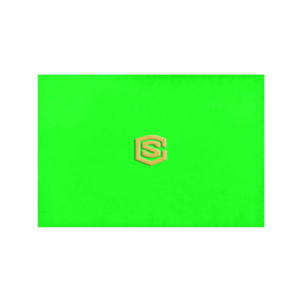 Green Placemats 12" x 18" With Gold Logo Placemats 12" x 18" (Set of 2)