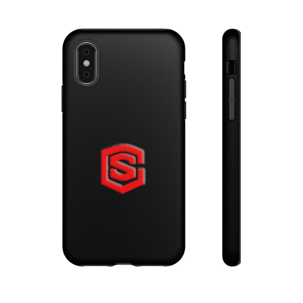 Black Tough Cases Red Logo