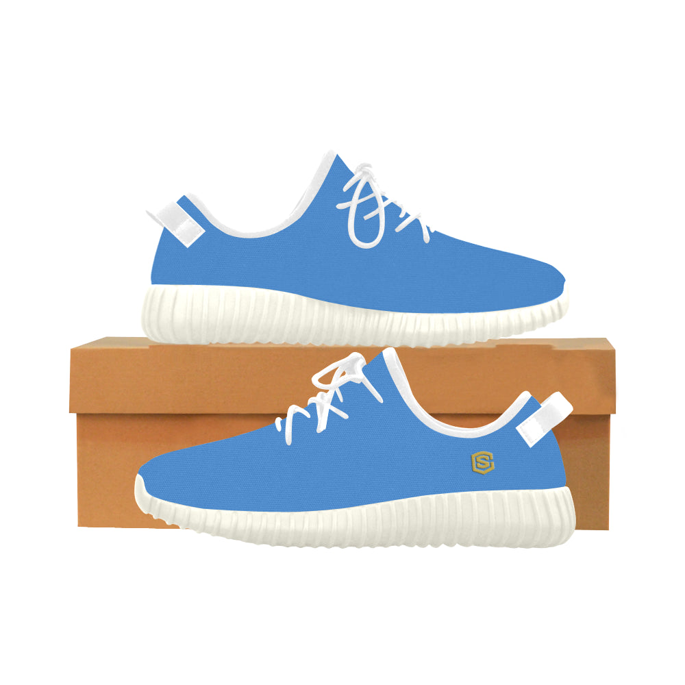 gold logo Grus Women's Breathable Woven Running Shoes (Model 022)