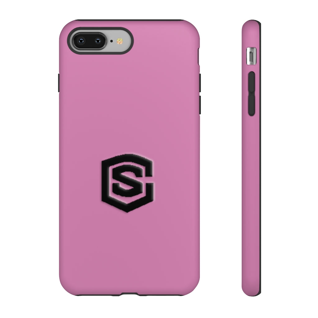 Pink Tough Cases Black Logo