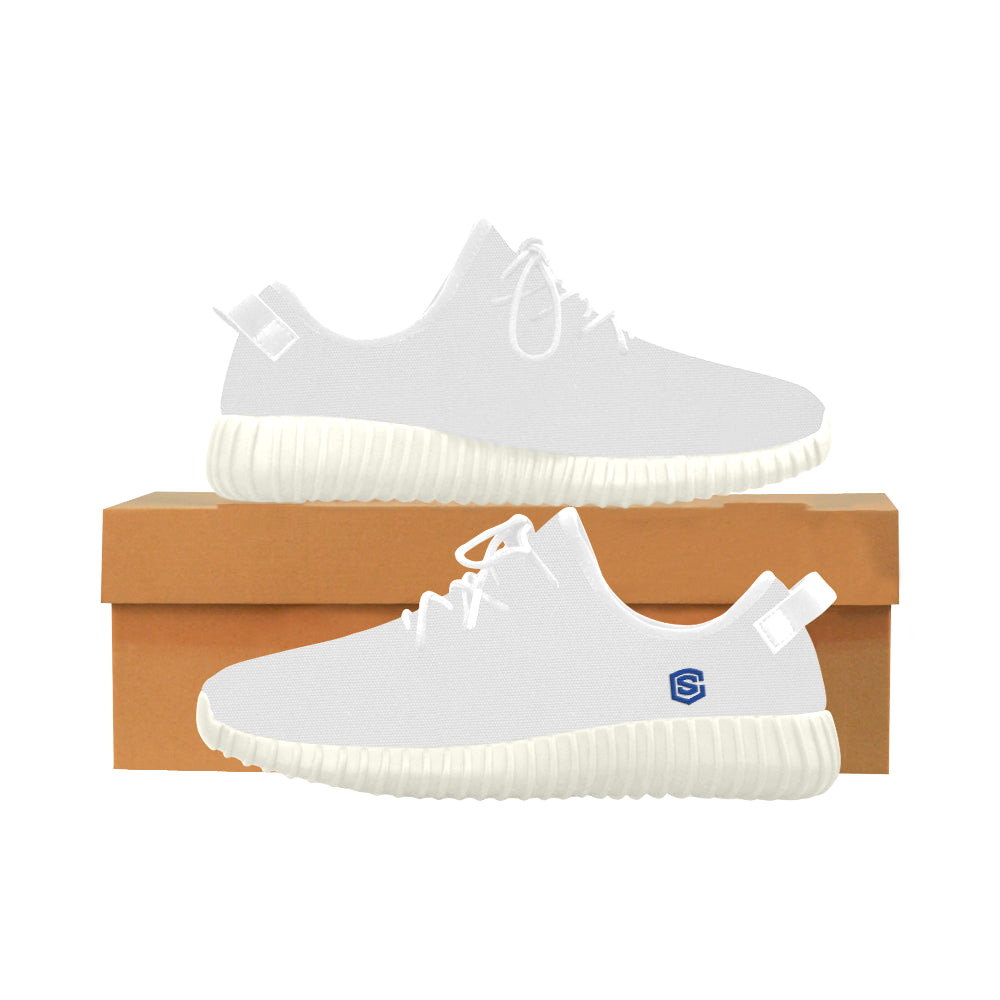 blue logo Grus Women's Breathable Woven Running Shoes (Model 022)