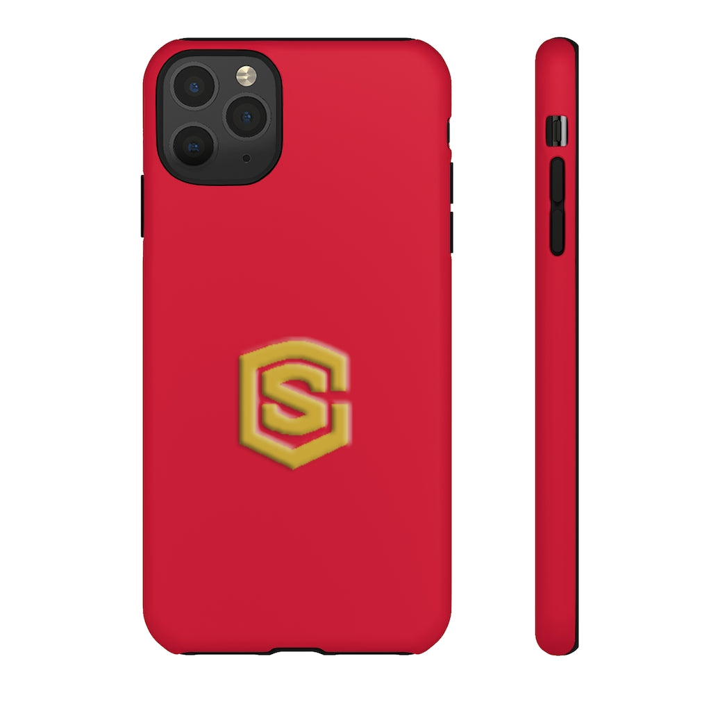 Red Tough Cases Gold Logo