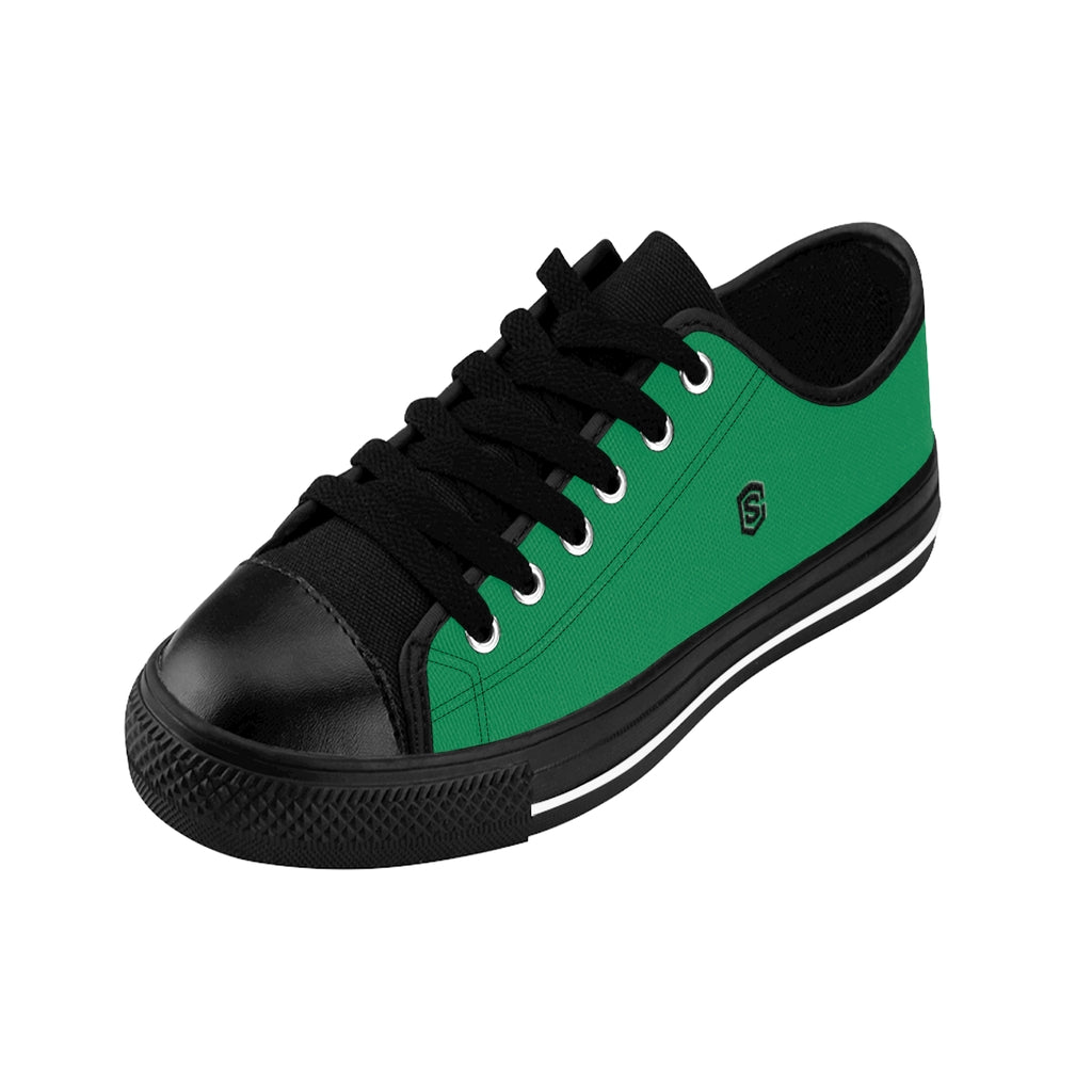 green Men's Sneakers - black logo