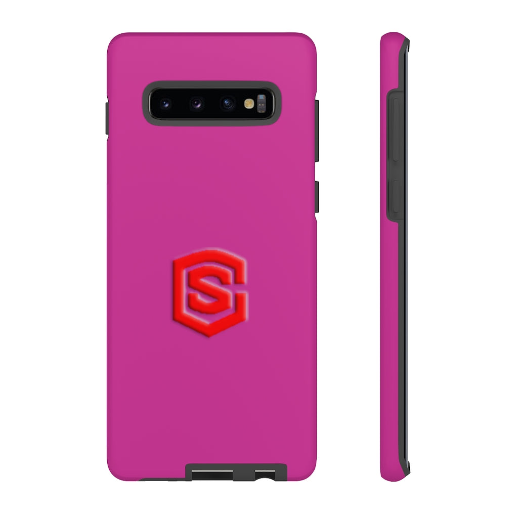 Pink Tough Cases Red Logo