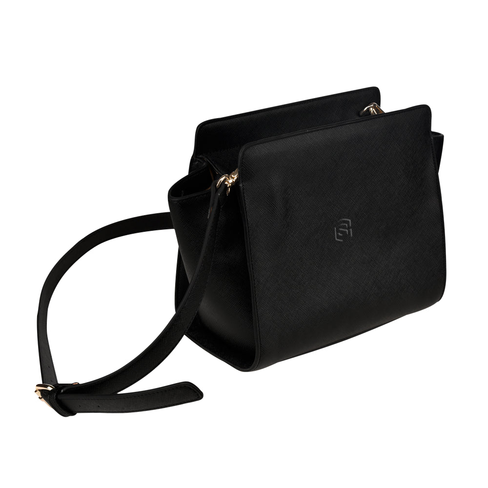 BLACK SATCHEL BAG black logo Satchel Bag (Model 1635)