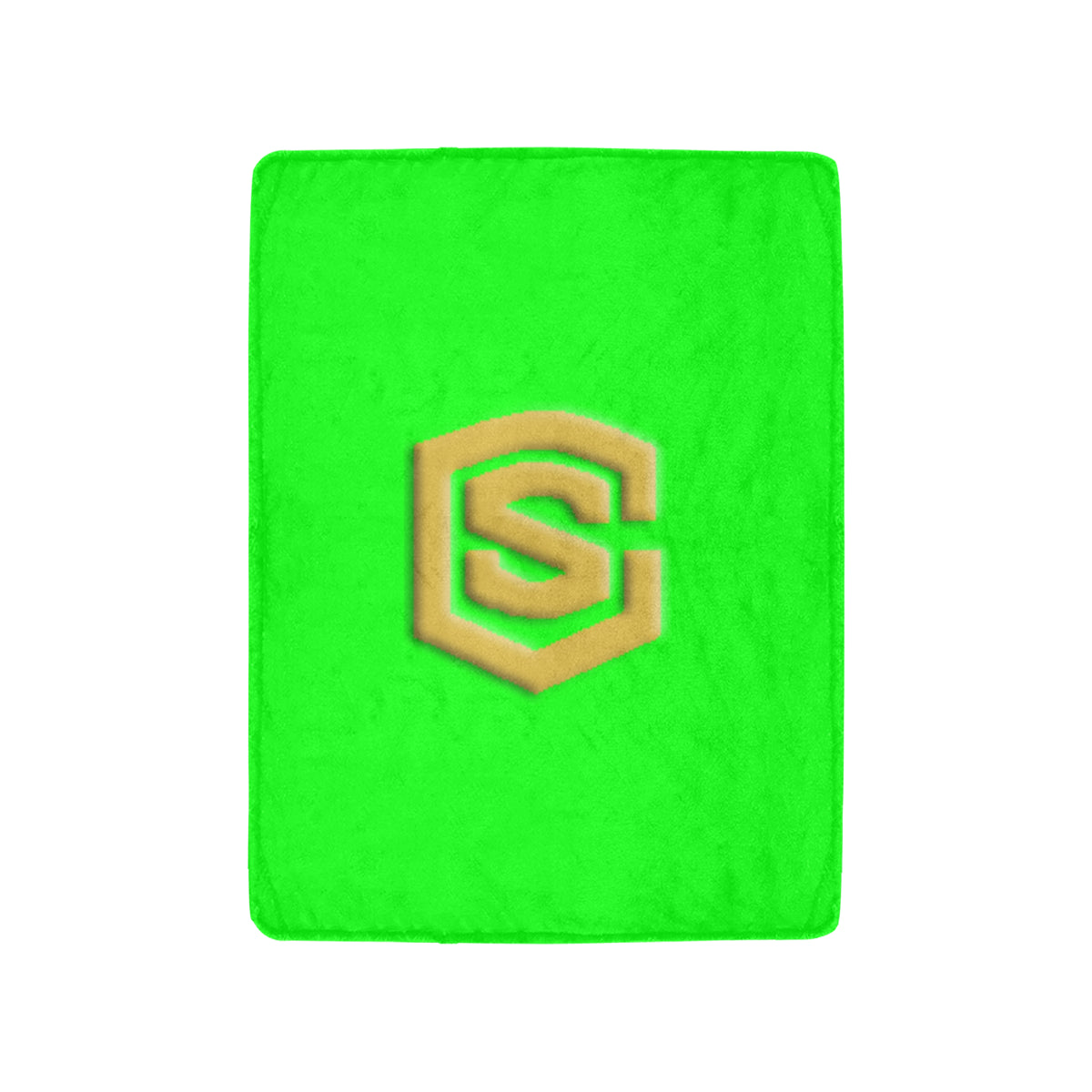 Green Ultra-Soft Micro Fleece Blanket with Gold Logo Ultra-Soft Micro Fleece Blanket 30"x40"