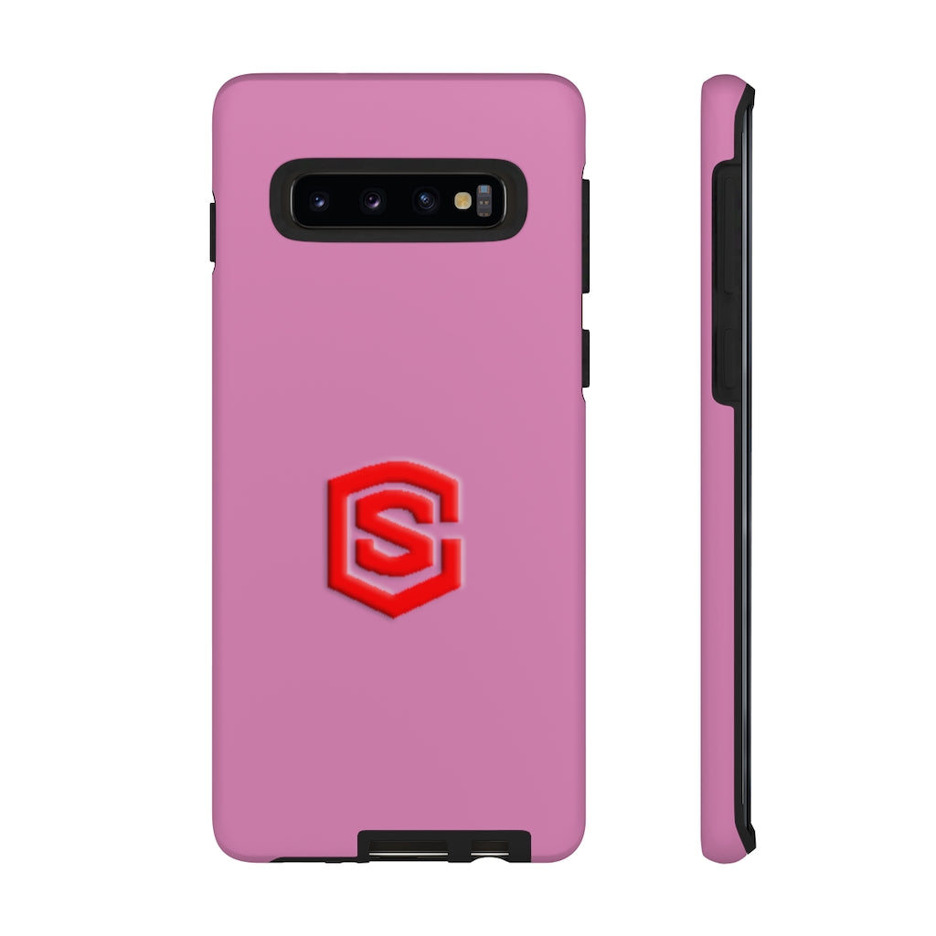 Pink Tough Cases Red Logo