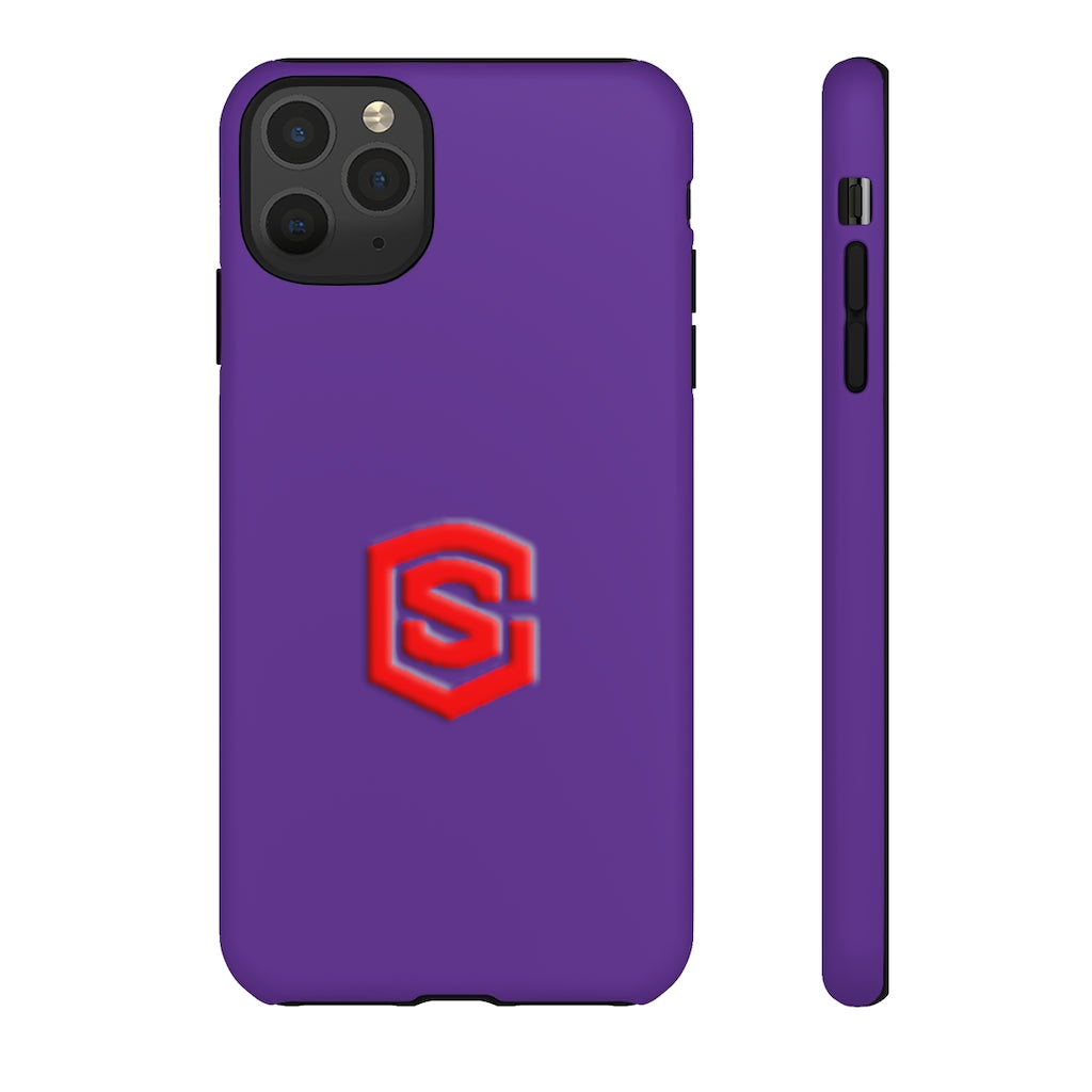 Purple Tough Cases Red Logo