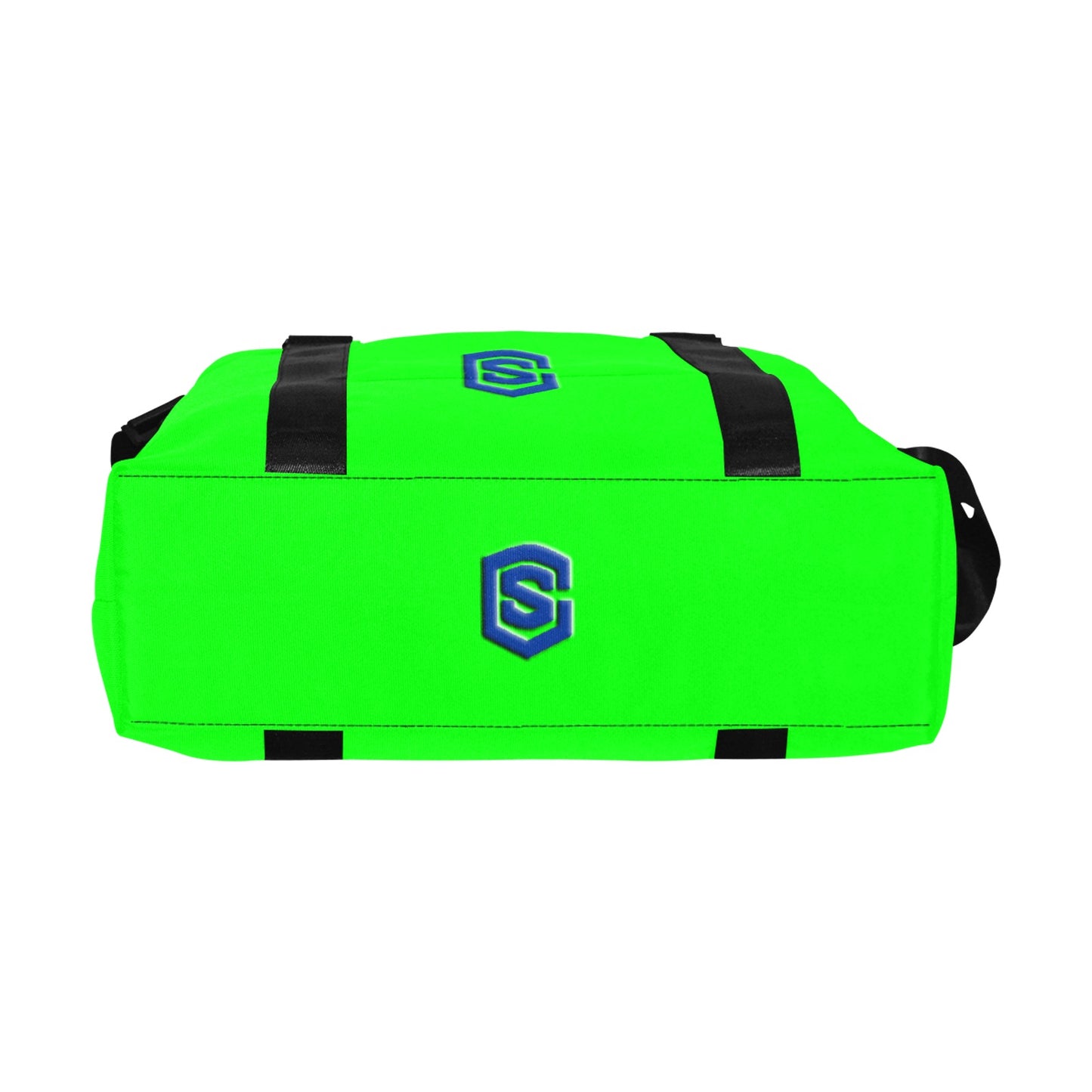 Green Large Capacity Duffle Bag With Blue Logo Large Capacity Duffle Bag(Model1715)