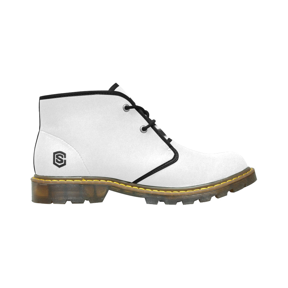 Black Logo Men's Nubuck Chukka Boots (Model 2402)