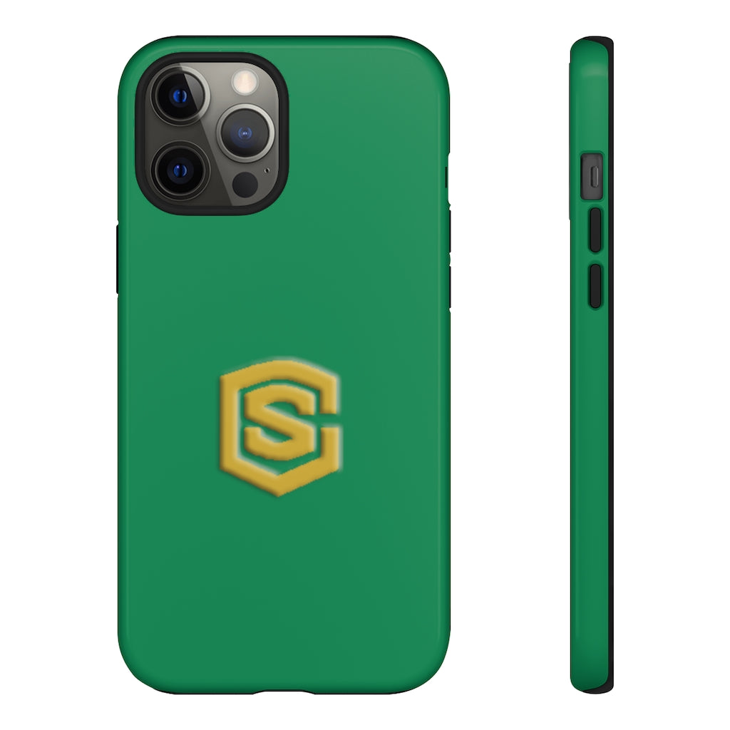 Green Tough Cases Gold Logo