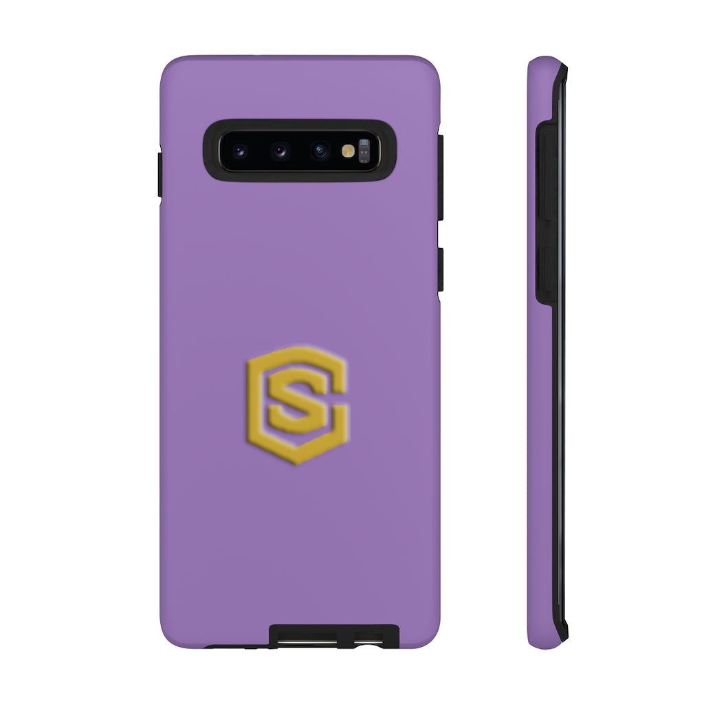 Purple Tough Cases Gold Logo