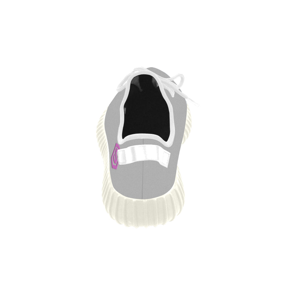 pink logo Grus Women's Breathable Woven Running Shoes (Model 022)