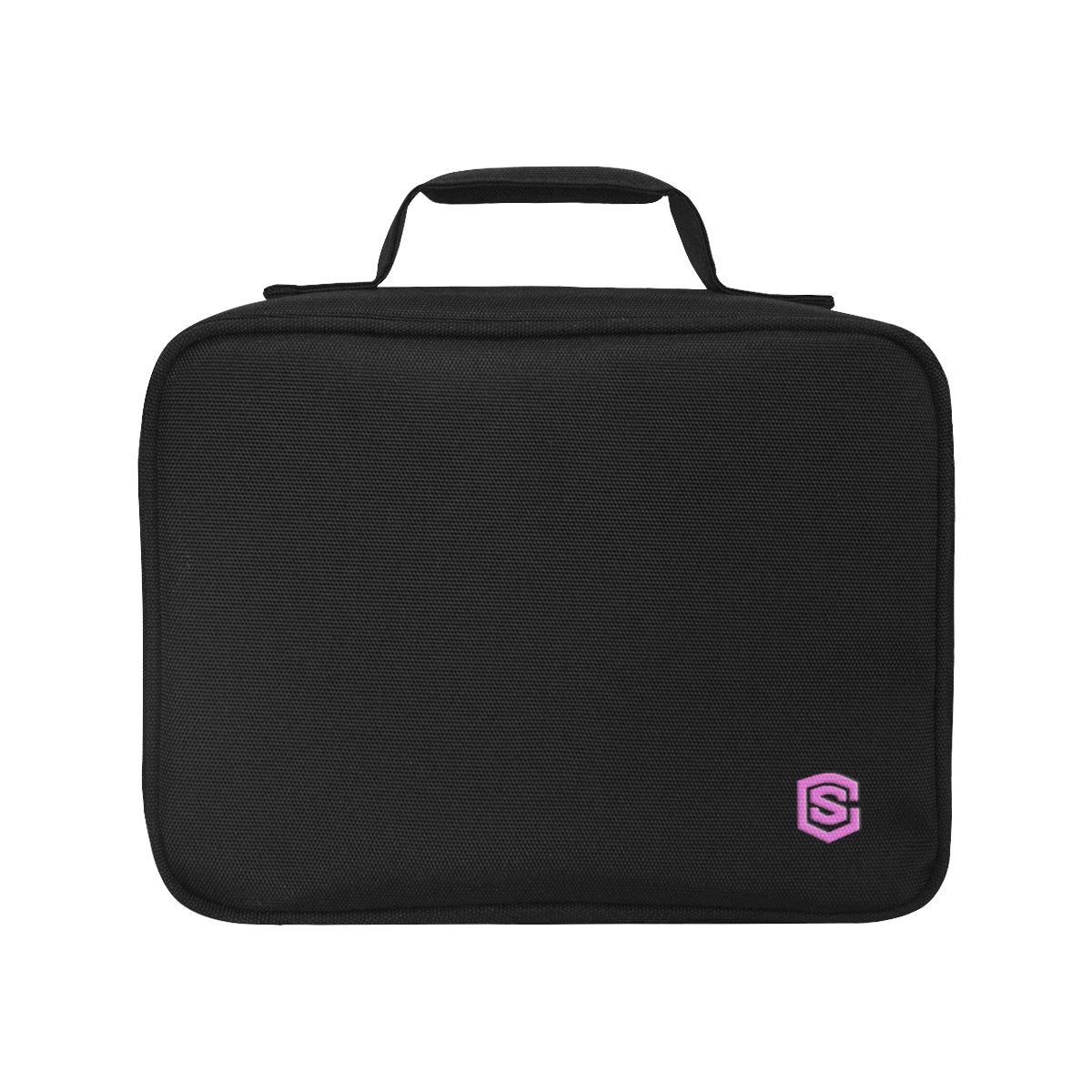 BLACK PROTABLE STORAGE BAG pink logo Portable Storage Bag (Model 1690)