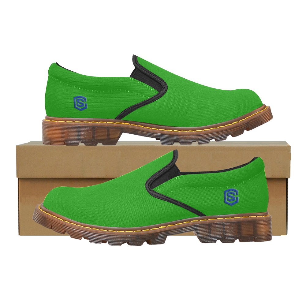 blue logo Martin Men's Slip-On Loafer (Model 12031)