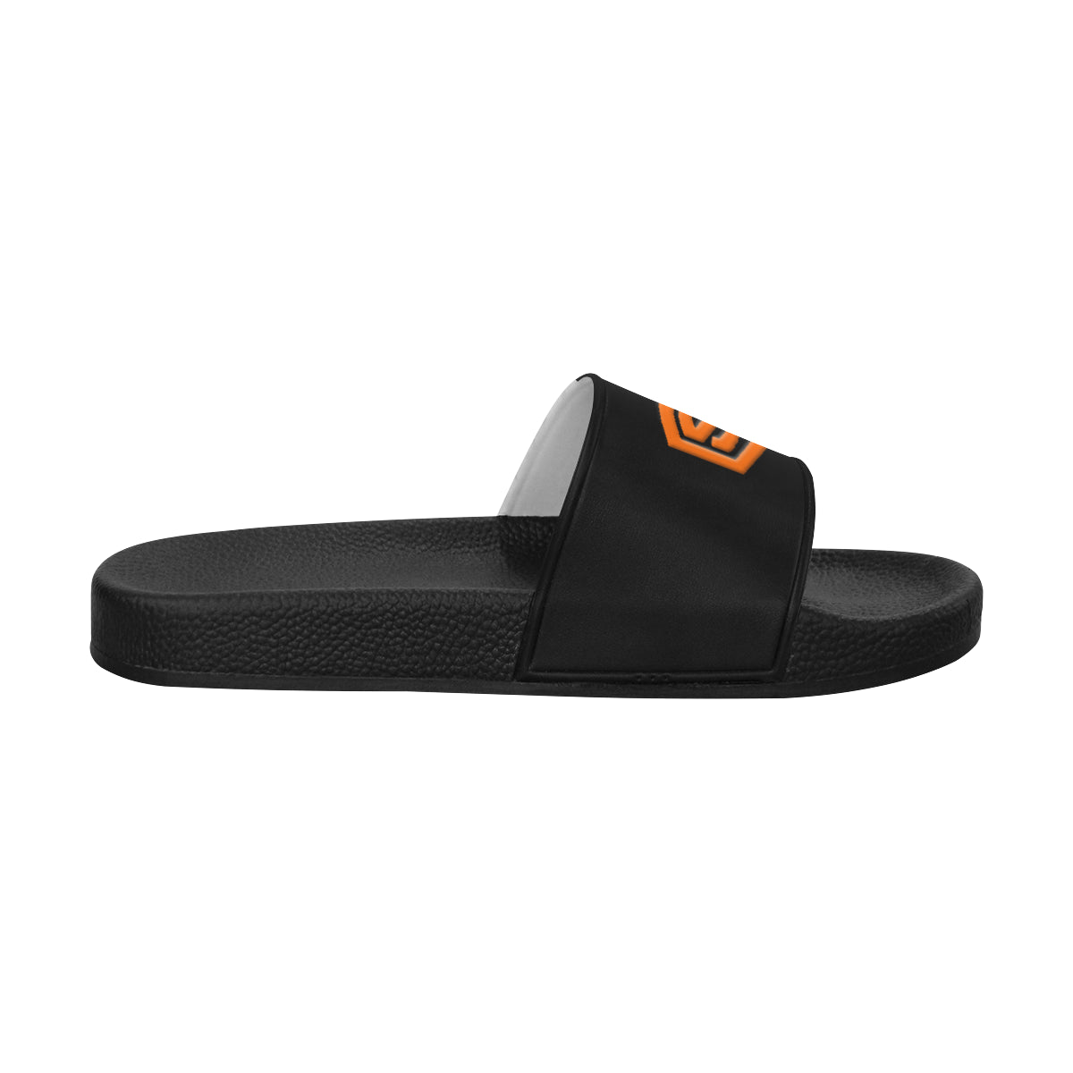 orange logo Men's Slide Sandals (Model 057)