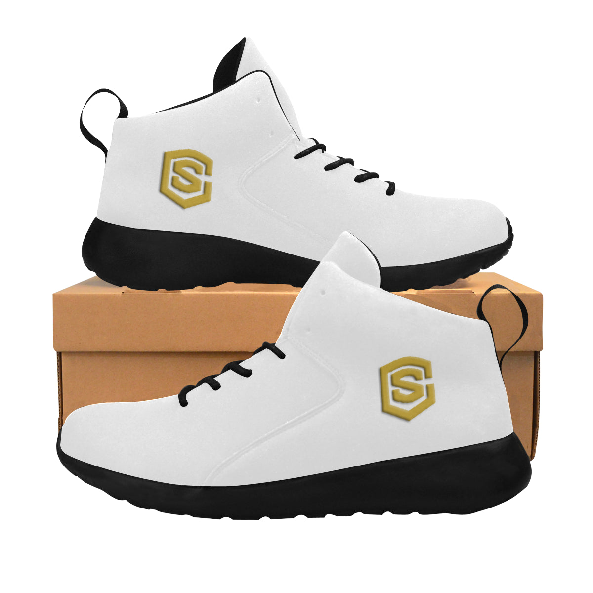 gold logo Men's Chukka Training Shoes (Model 57502)