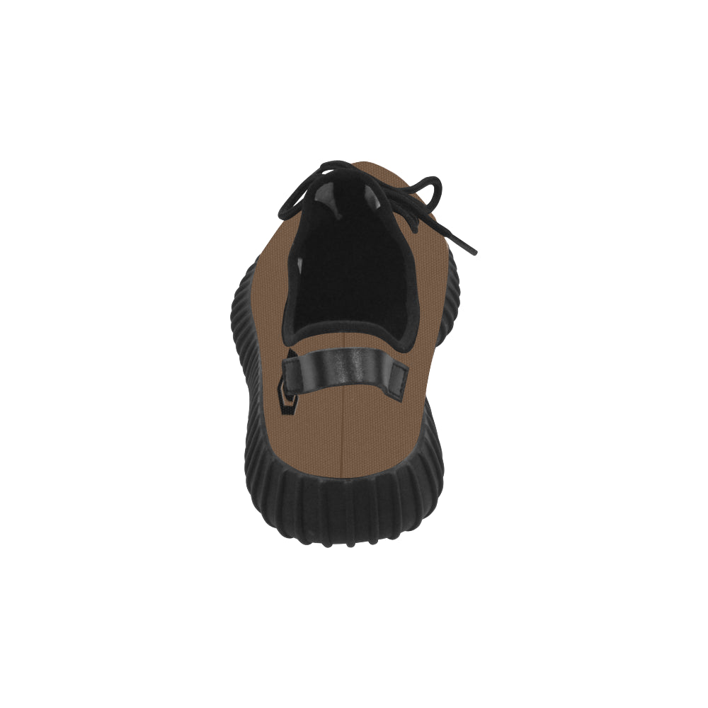 black logo Grus Men's Breathable Woven Running Shoes (Model 022)