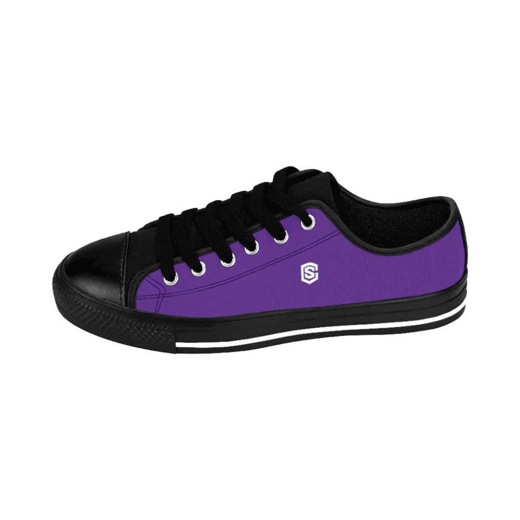 purple Men's Sneakers - white logo