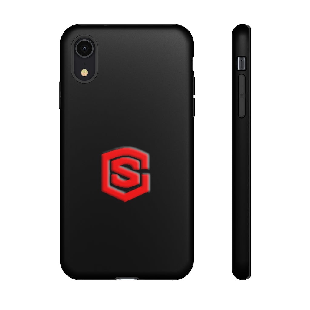 Black Tough Cases Red Logo