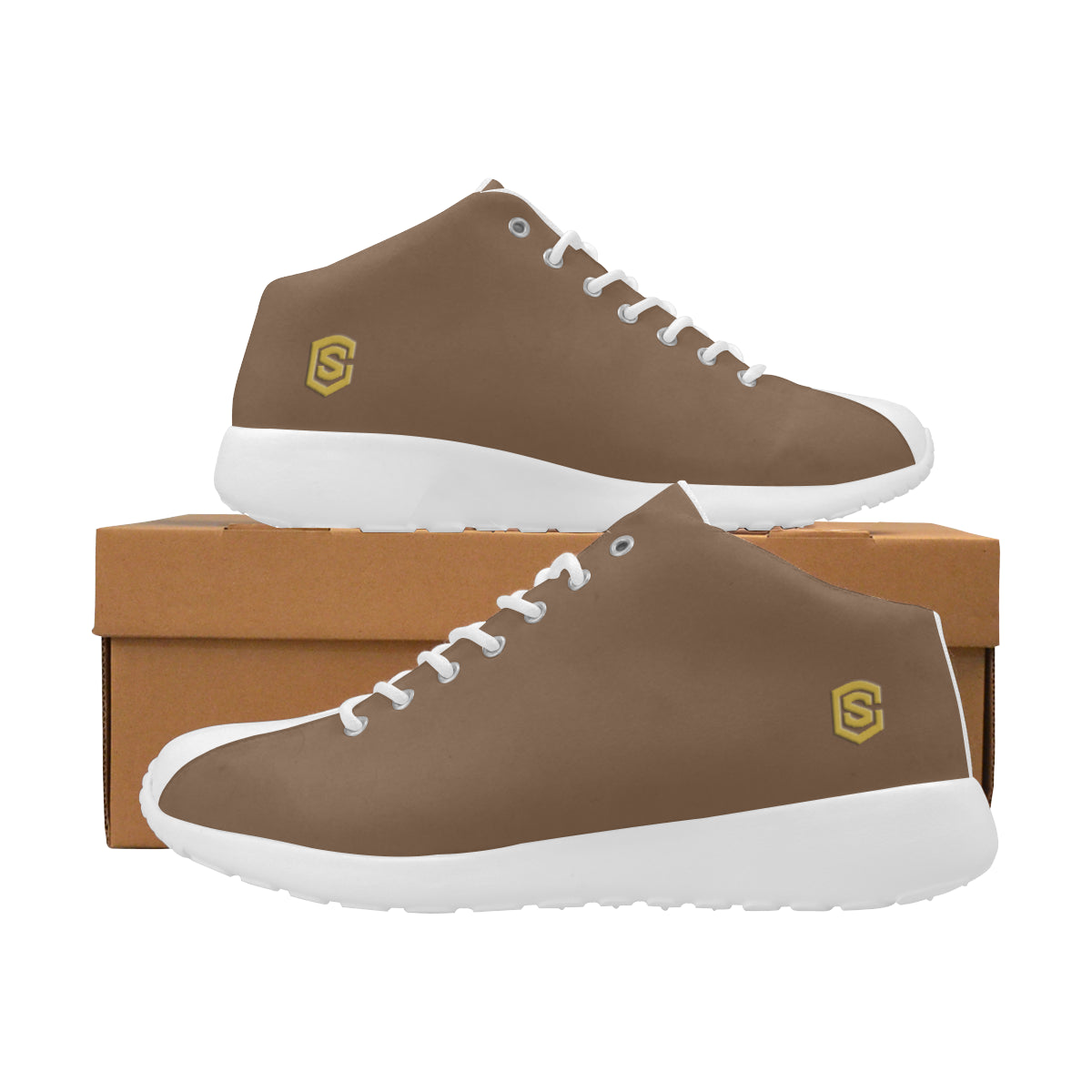 gold logo Men's Basketball Training Shoes (Model 47502)