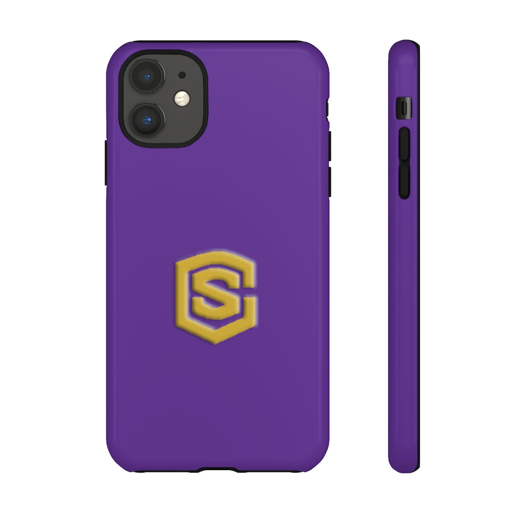 Purple Tough Cases Gold Logo