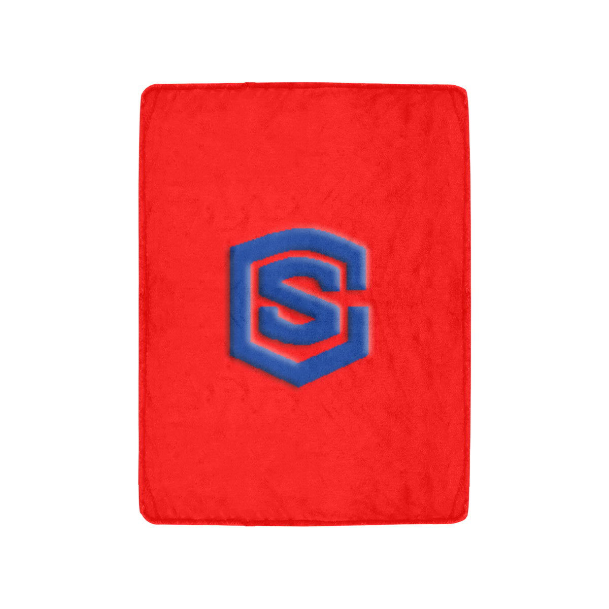 Red Ultra-Soft Micro Fleece Blanket with Blue Logo Ultra-Soft Micro Fleece Blanket 30"x40"