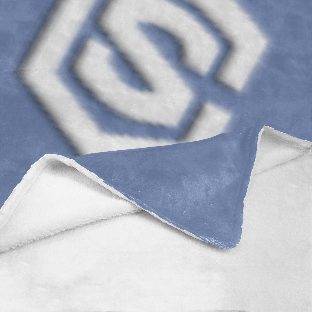 Blue Ultra-Soft Micro Fleece Blanket White Logo Ultra-Soft Micro Fleece Blanket 30"x40"