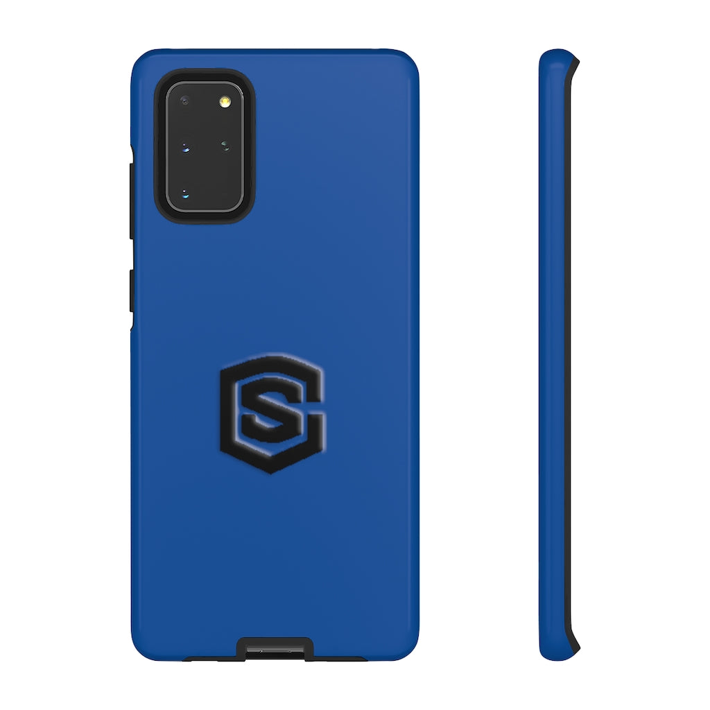 Blue Tough Cases Black Logo