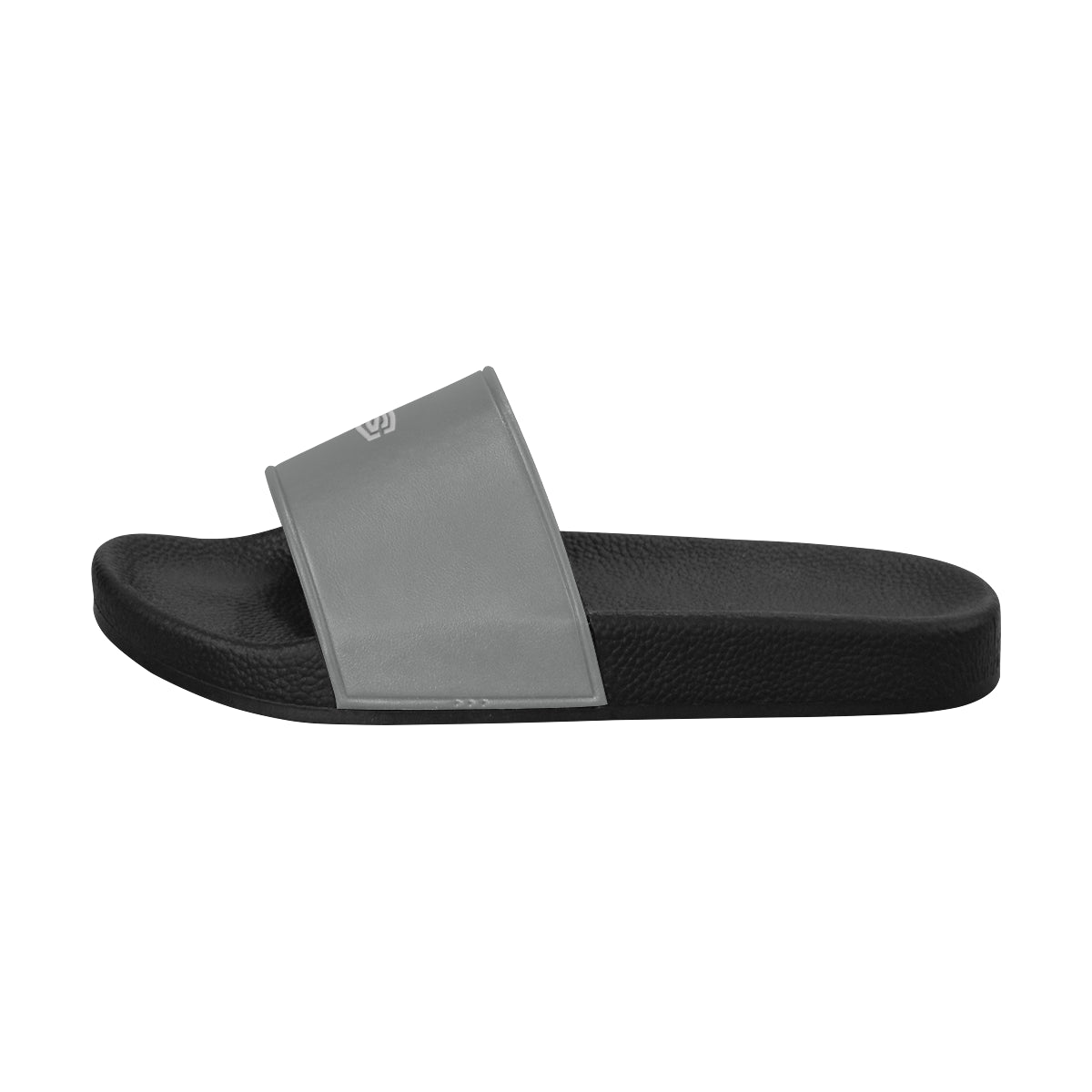 silver logo Women's Slide Sandals (Model 057)