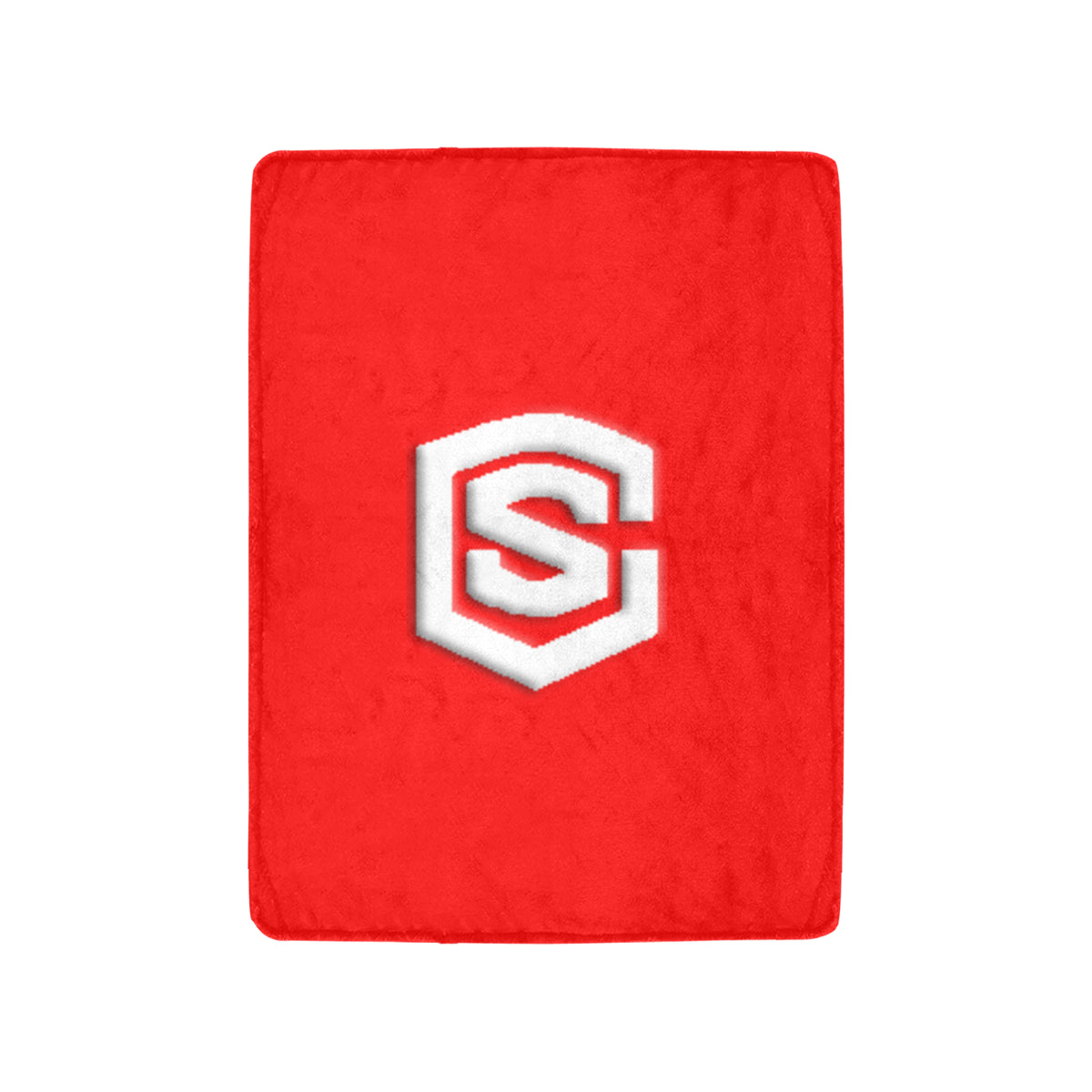 Red Ultra-Soft Micro Fleece Blanket with White Logo Ultra-Soft Micro Fleece Blanket 30"x40"