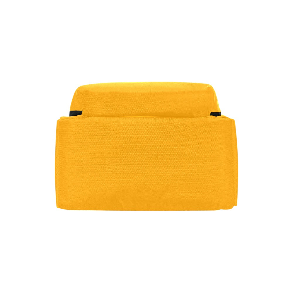 Orange Travel Backpack With Green Logo Travel Backpack(Large Capacity)(Model 1691)